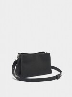 Bolso De Hombro Con Textura Suave negro