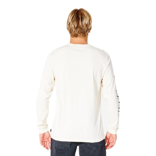 Remera ML Rip Curl FADE OUT ICON L/S TEE - Blanco Remera ML Rip Curl FADE OUT ICON L/S TEE - Blanco