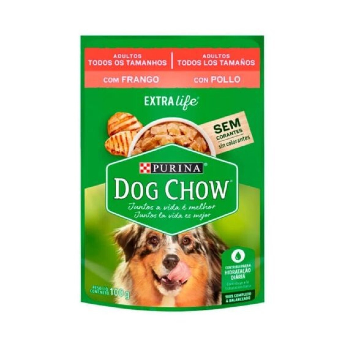 DOG CHOW EN SALSA ADULTO POLLO 100 GRAMOS 