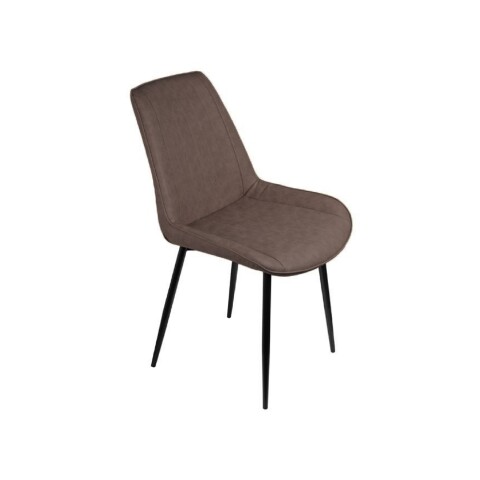 SILLA VOLGA PU/METAL MARRON/NEGRO SILLA VOLGA PU/METAL MARRON/NEGRO