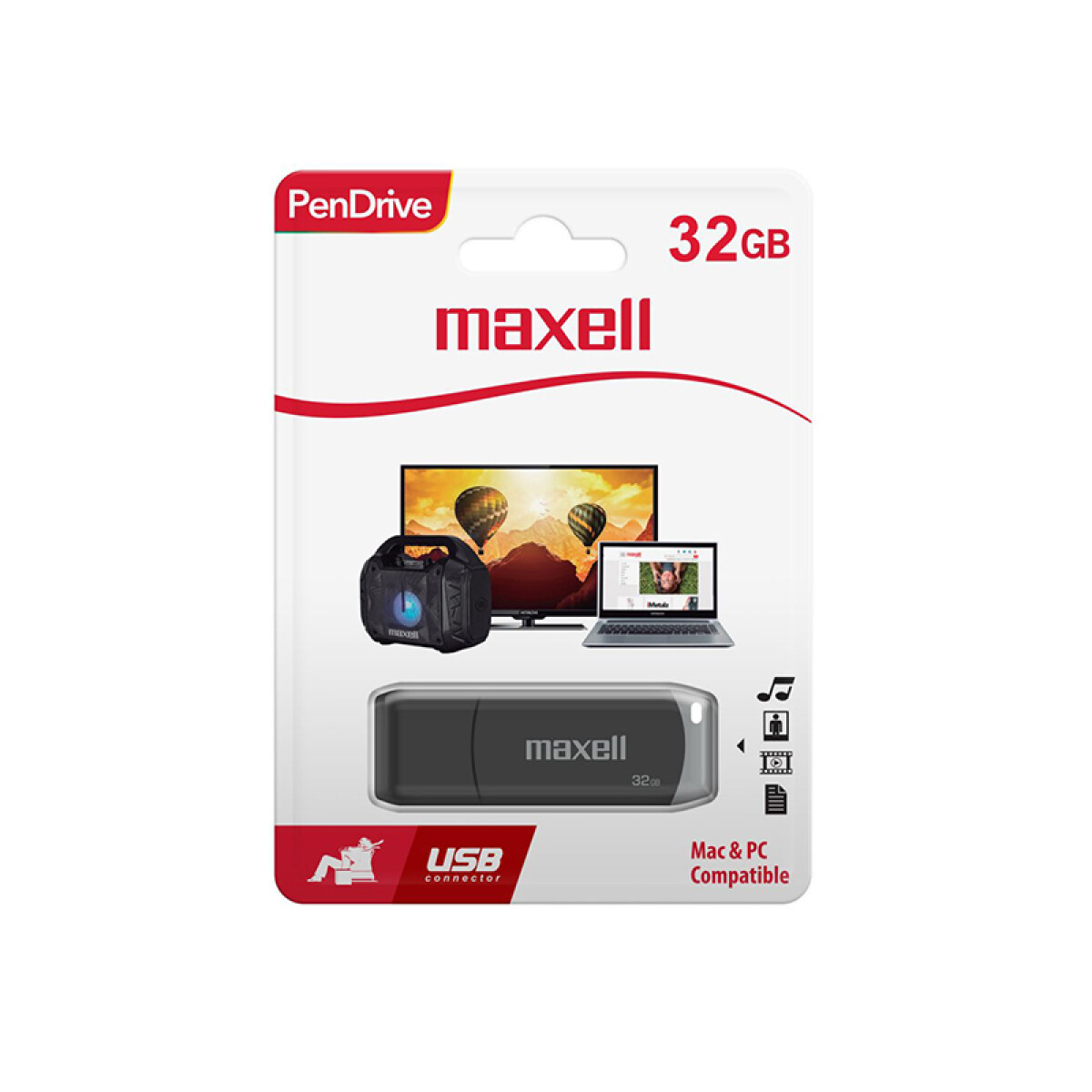 Pen Drive Maxell - Unidad flash USB - 32 GB 
