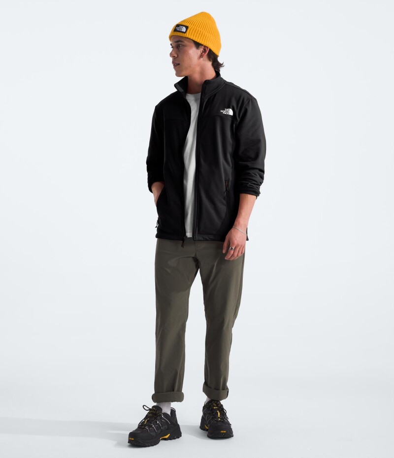 Campera Polar Cedar Trail Grid hombre Tnf Black