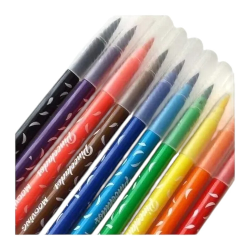 Marcadores Mooving Punta Pincel 10 Colores Marcadores Mooving Punta Pincel 10 Colores