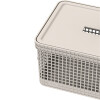 Organizador Rejilla M l Tapa Plástico Beige