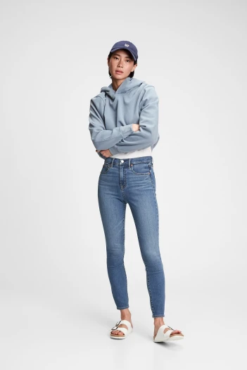 Jean Skinny Tiro Alto Mujer Medium Indigo 20