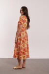VESTIDO MARCELA ESTAMPADO NARANJA