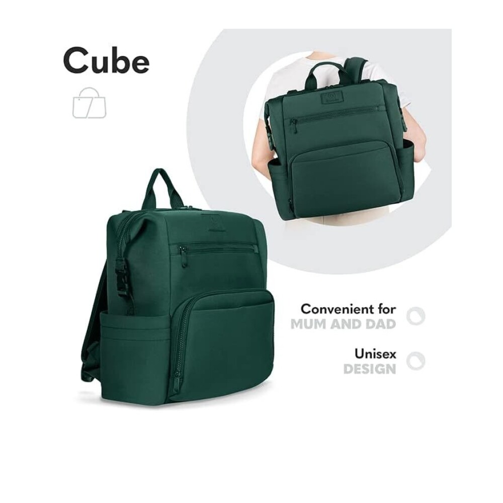 Mochila Maternal Cube Lionelo Verde