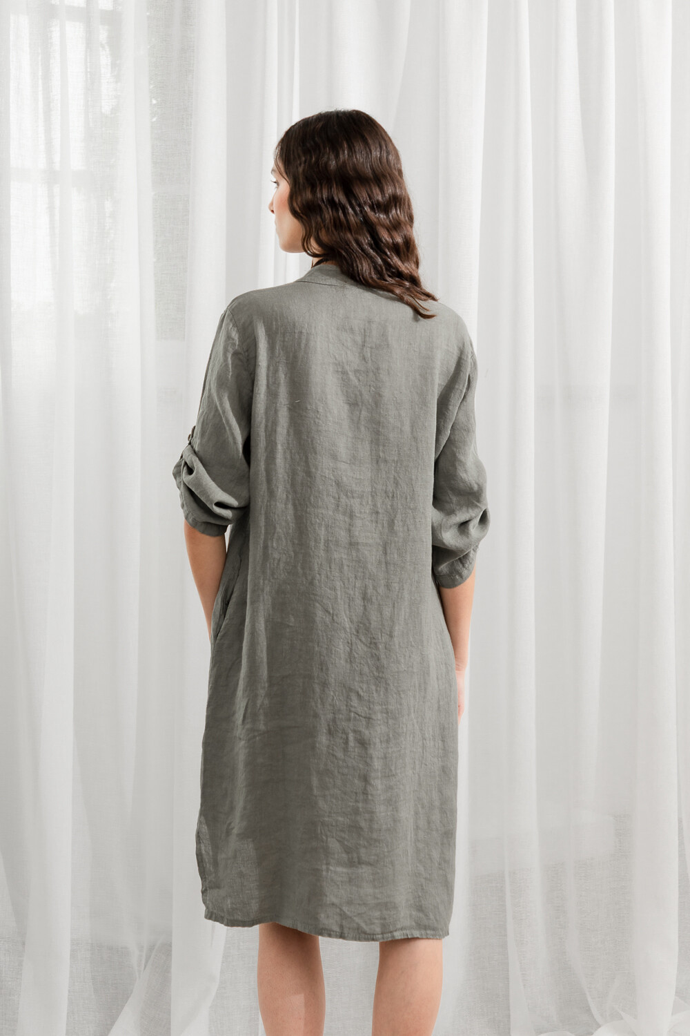 Tunica Cuore Verde Oliva Oscuro