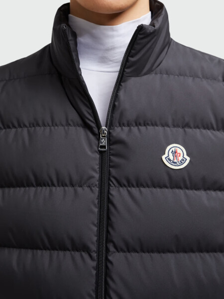 Moncler - Chaleco relleno de plumas, Contrin Negro