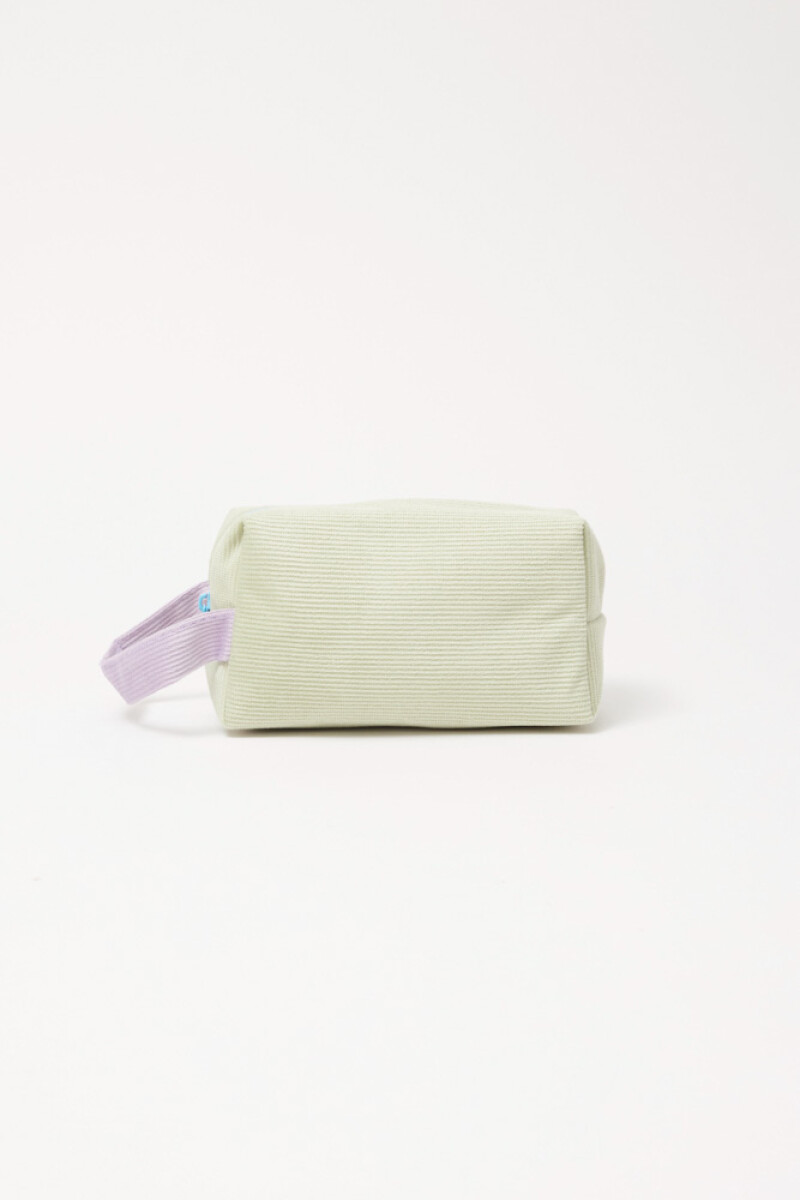 Cartuchera de pana Verde