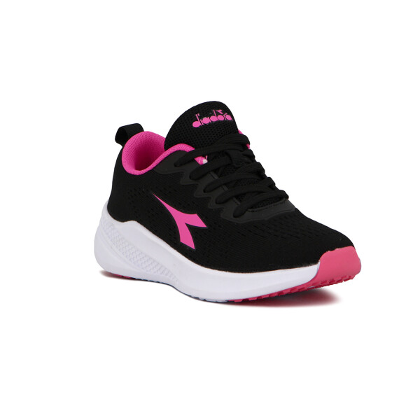 Diadora Running Mujer Messina - Black/fucsia Negro-fucsia
