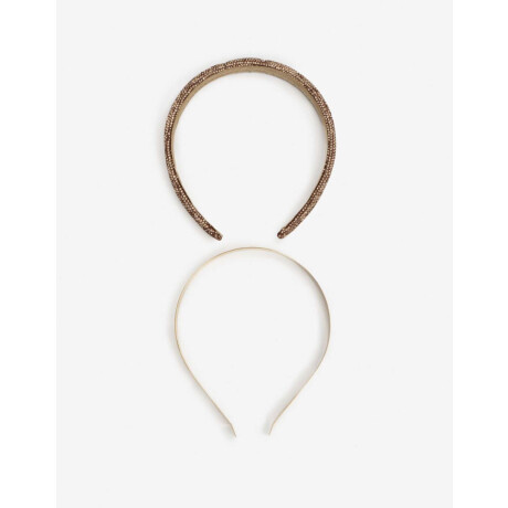 Set De Vinchas Rigidas Combinacion Bicolor