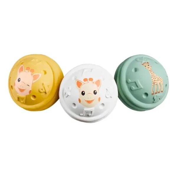 Set x3 Pelotas Sensoriales Musicales Sophie La Girafe Jirafa Set x3 Pelotas Sensoriales Musicales Sophie La Girafe Jirafa