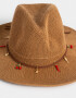 Sombreros Sombrero Con Charms - Marron Beige