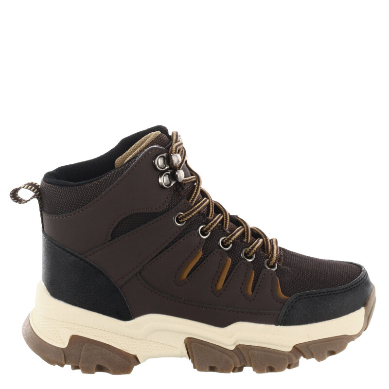 Championes de Niño Croco Kids LOPE estilo bota Marrón