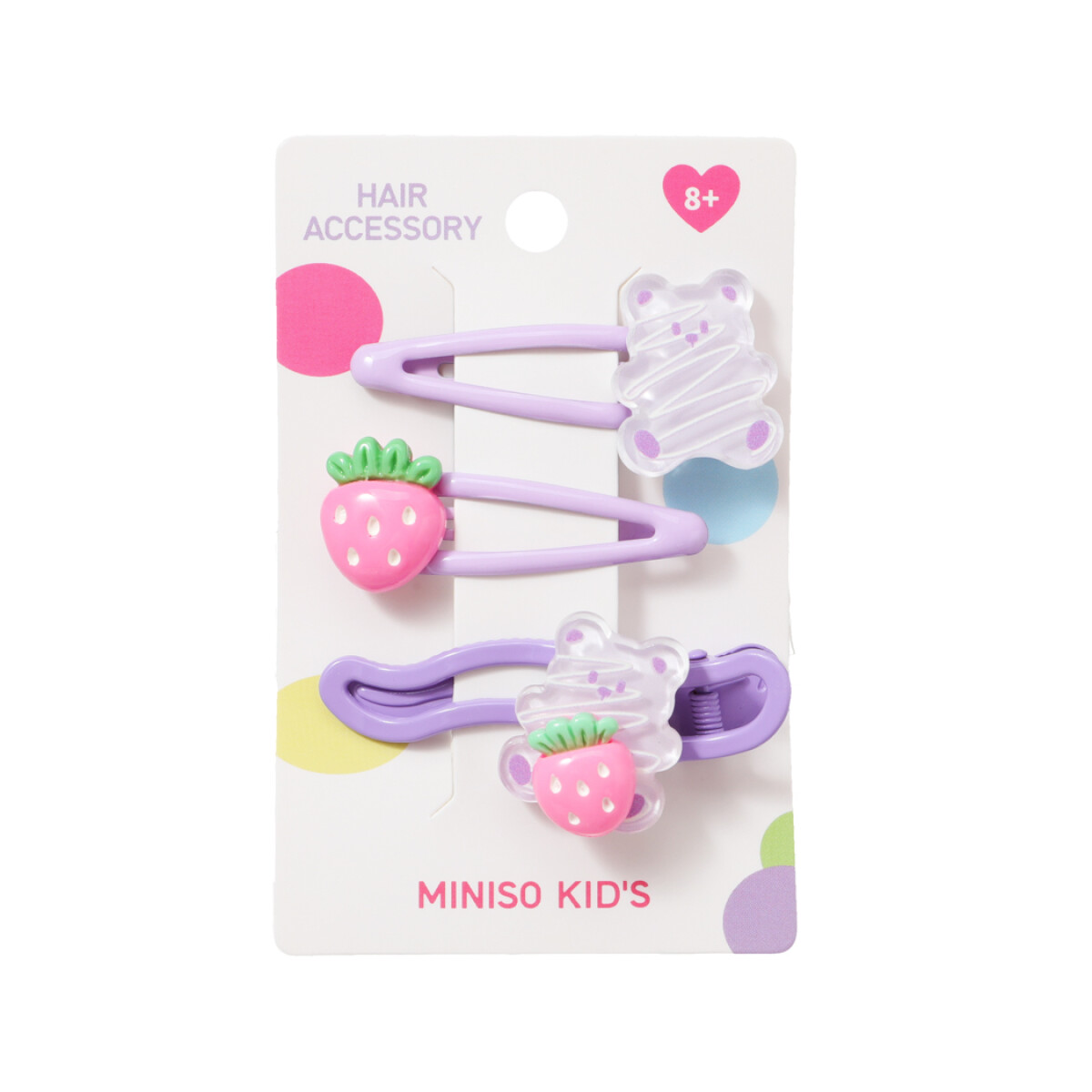 Set accesorios cabello 3pcs - violeta 