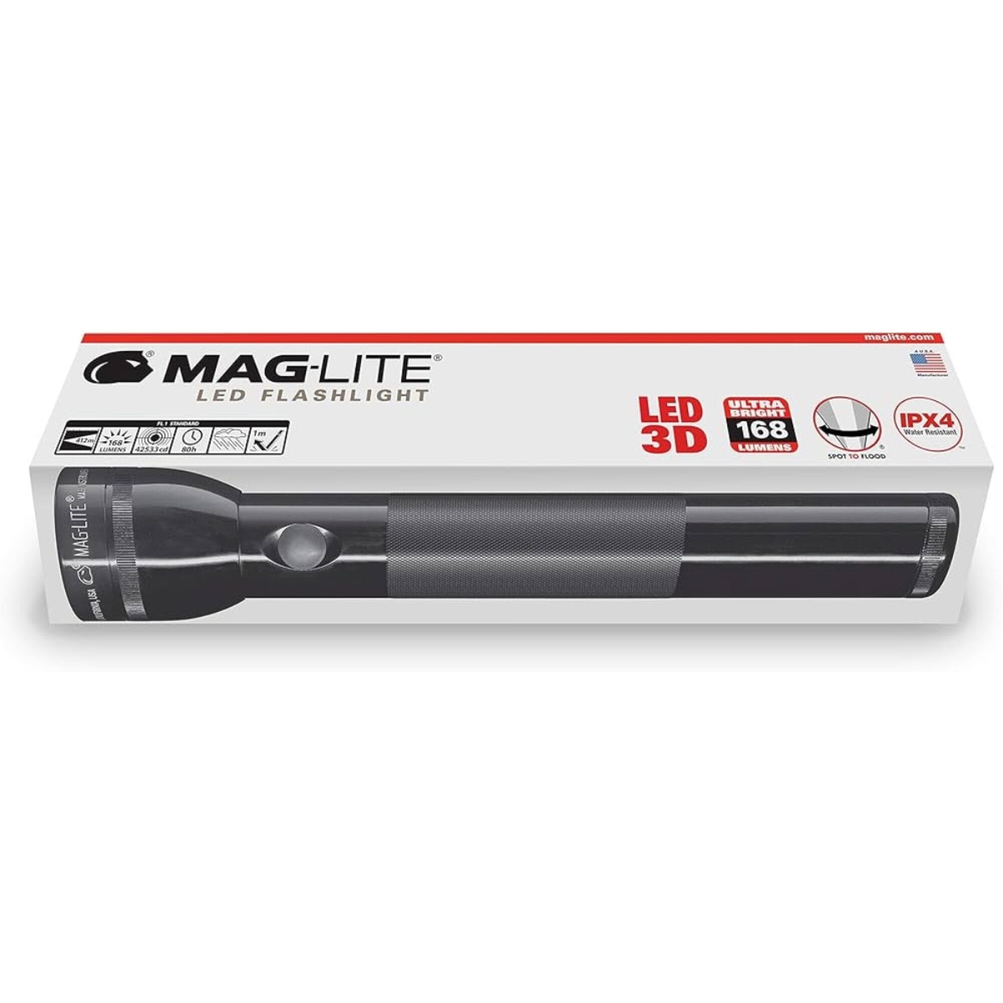Linterna 3D 168lm - MagLite - Negro — Aventureros