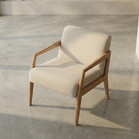 Butaca Zara - Tela Rústica 218-G2 (Cruda)