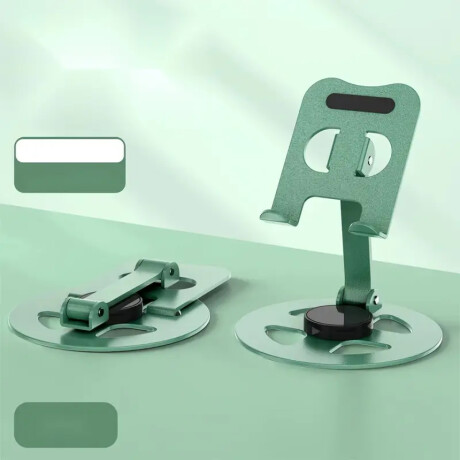 Soporte De Metal Giratorio Para Celular O Tablet Verde