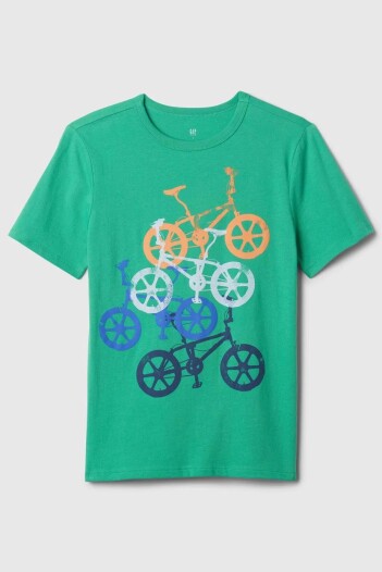 Remera Gràfico Manga Corta Niño Bicycles