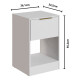 Mesa De Luz Moderna Dormitorio Para Cabecera Moderna Paris Blanco
