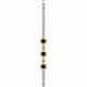 Pulsera con tres medallas de Onix Pulsera con tres medallas de Onix