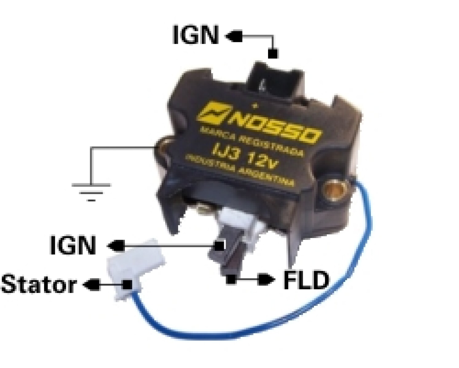 REGULADOR VOLTAJE CITROEN - PEUGEOT AX/205=IP.125 NOSSO 