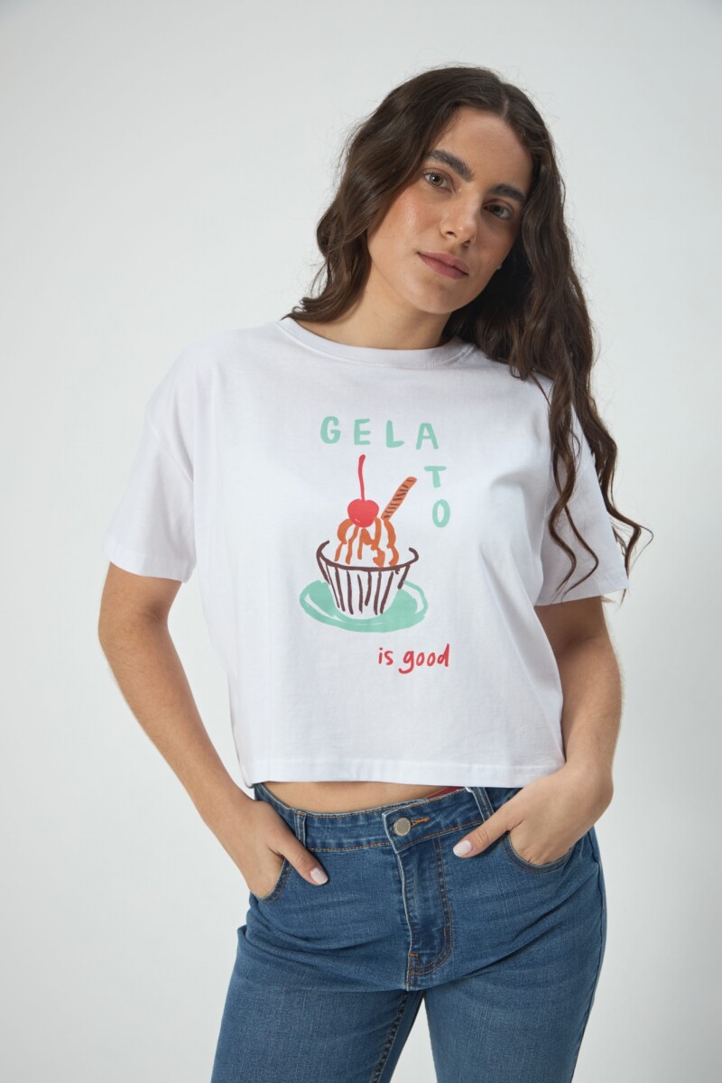 REMERA CROP SELF INSPIRED - CRUDO 
