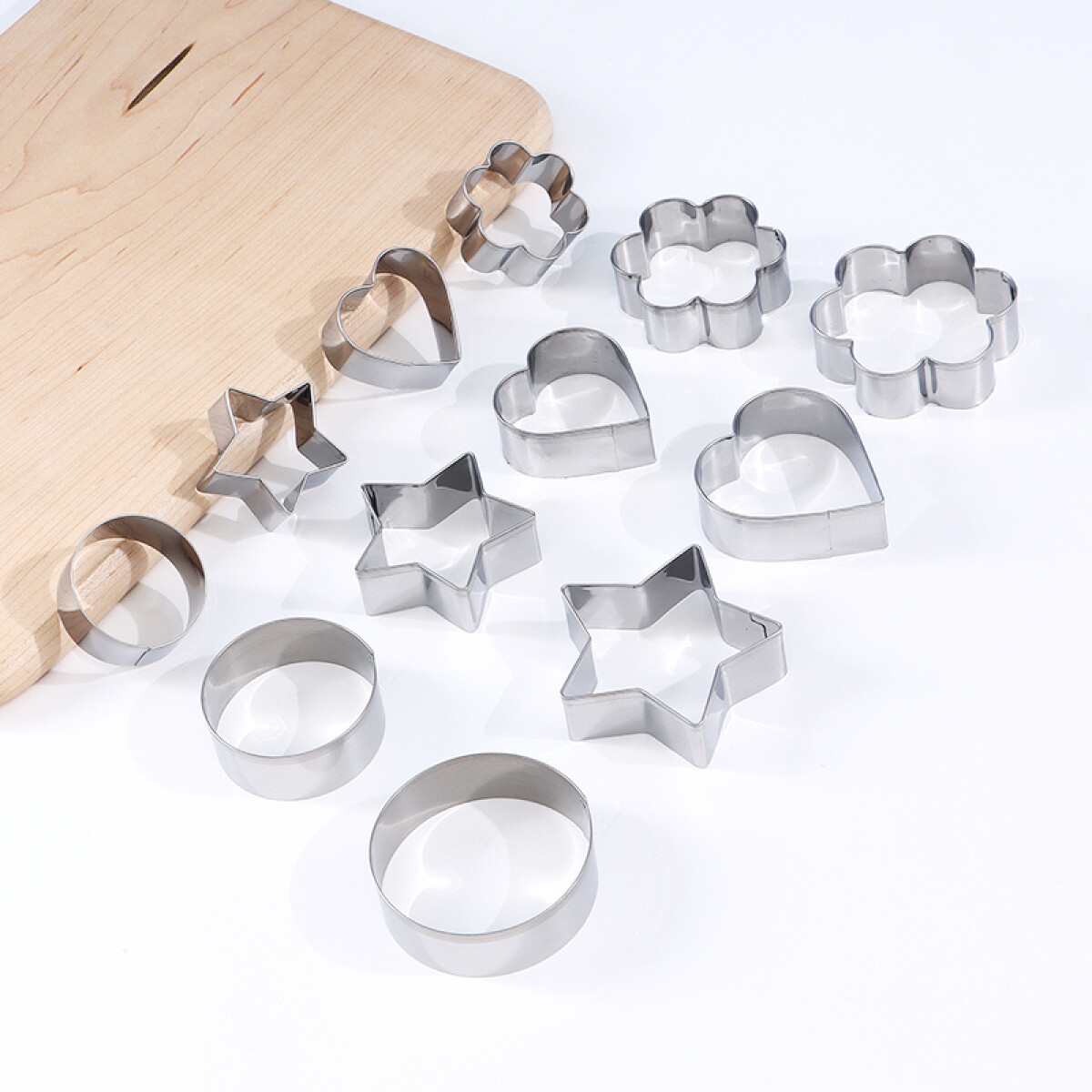Juego De Moldes Cortadores Para Galletitas - 12 Unidades 
