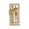 FIG CERAMICA PERSONAS DORADA 13X26CM Unica