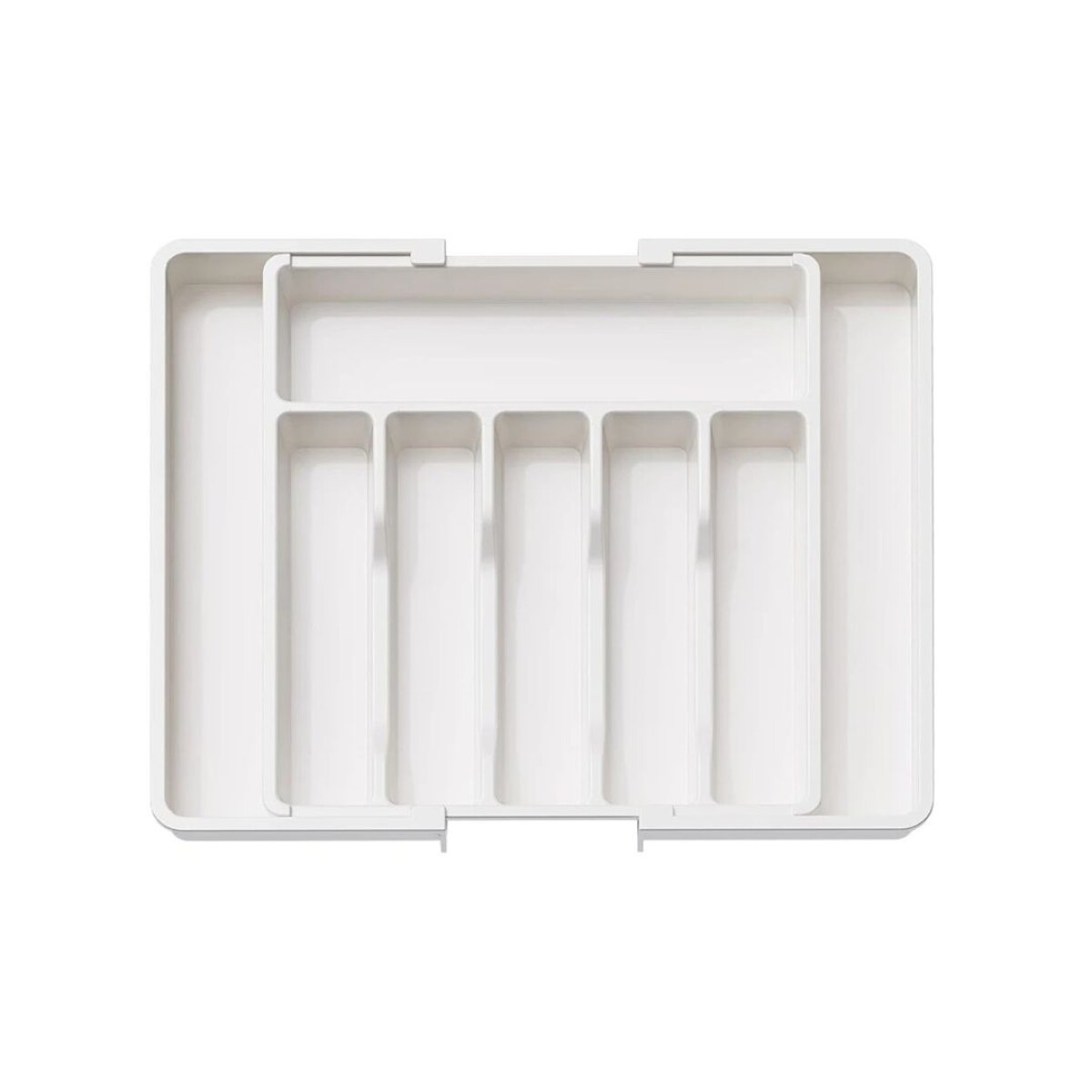 Cubiertero Organizador Cubiertos Extensible Cajon Cocina Blanco 