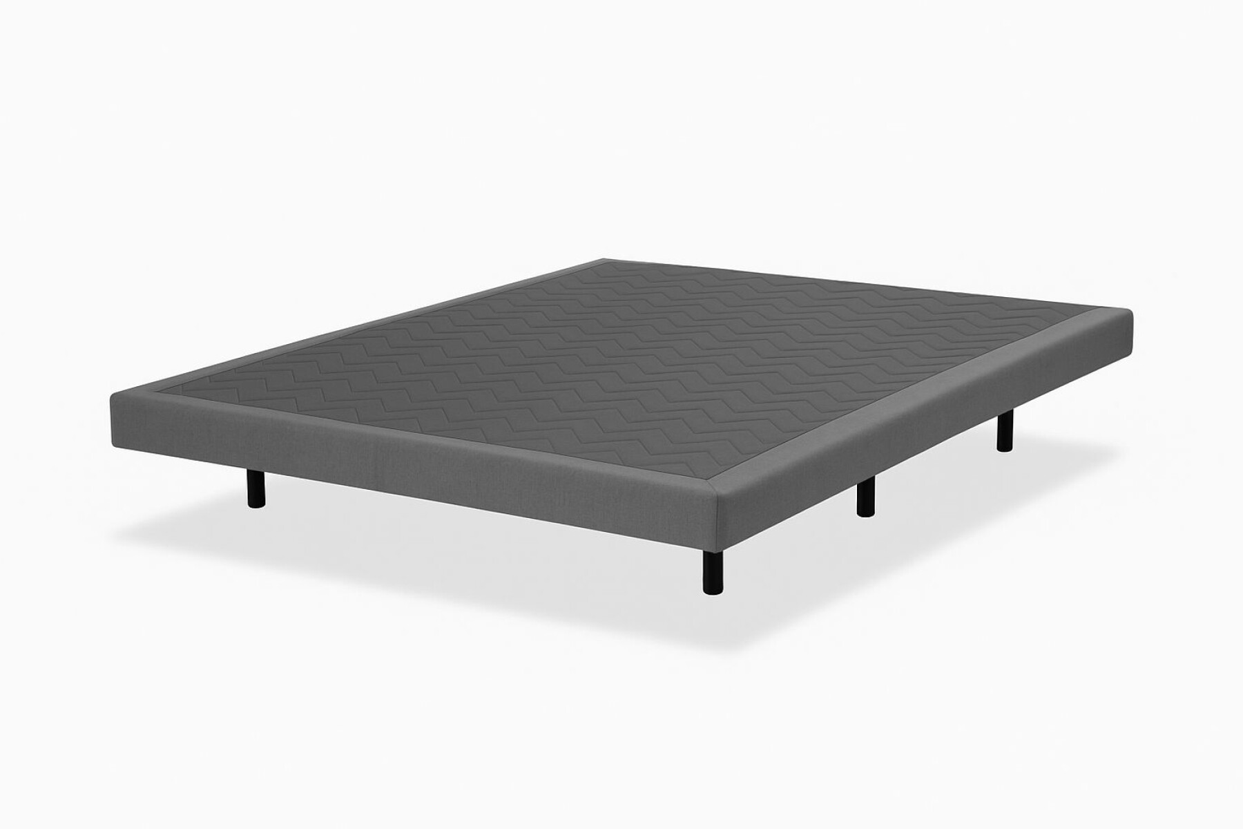 Box Float Queen 158x198x32 - Lino Cinza 