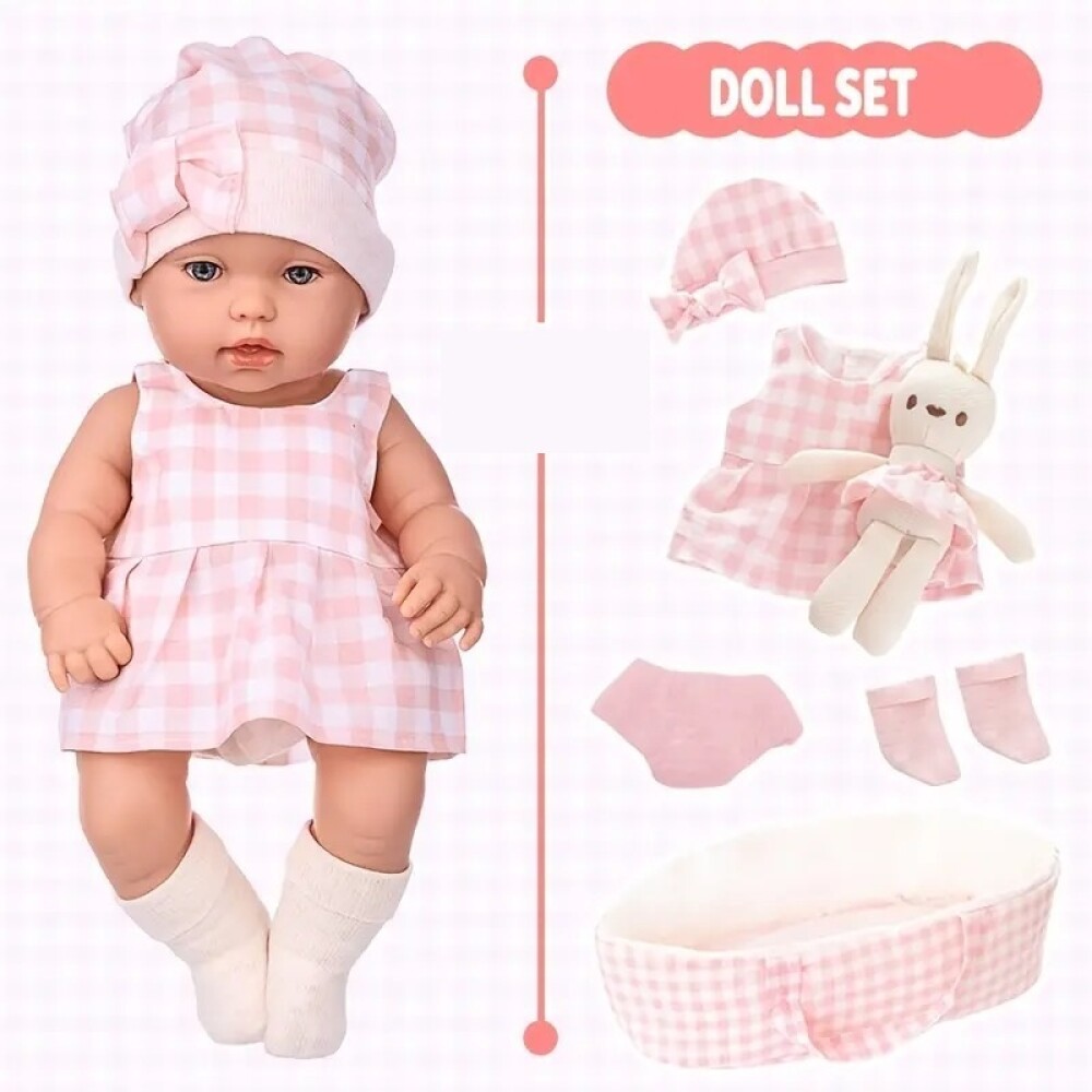 Muñeca OLIVE con accesorios rosa NEWBORN Muñeca OLIVE con accesorios rosa NEWBORN
