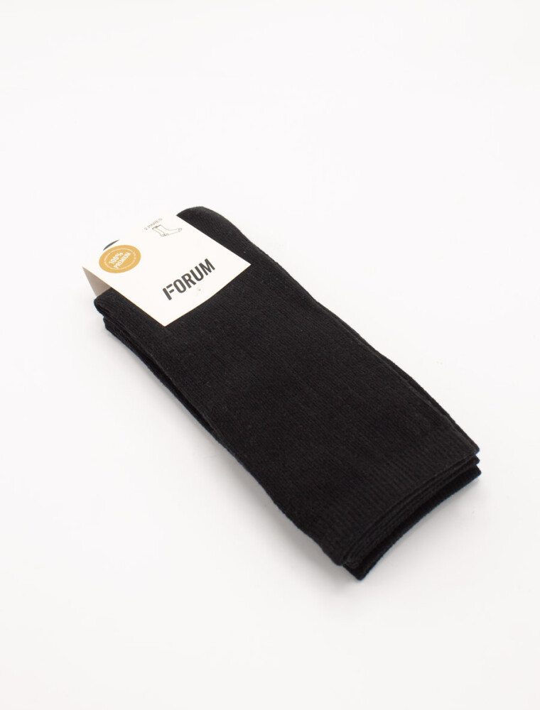 Media Casual Canelon Pack x 2 Pares Negro