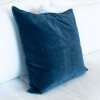 funda almohadón terciopelo azul, 52x52 funda almohadón terciopelo azul, 52x52