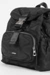 Mochila wavy con bolsillo frontal negro