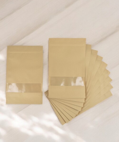 Pack x 200 - bolsas c/visor 16x26 cm. MADERA