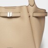 Cartera de mano Marble en efecto cuero graneado Vison