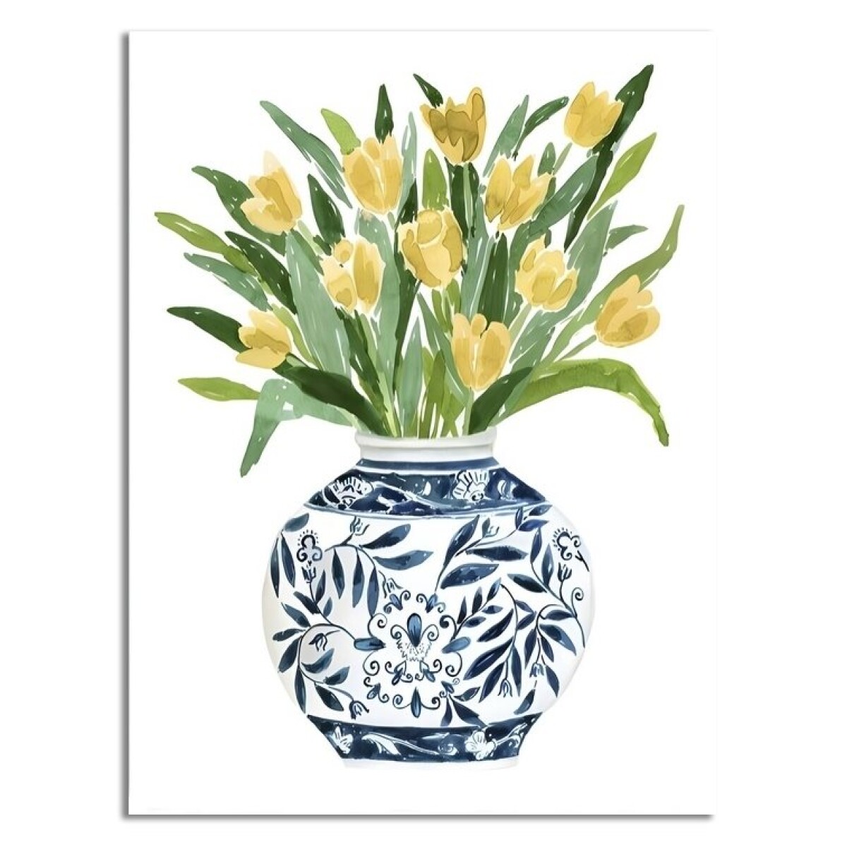 CUADRO CANVAS 30x40cm JARRÓN LIMONES 2 