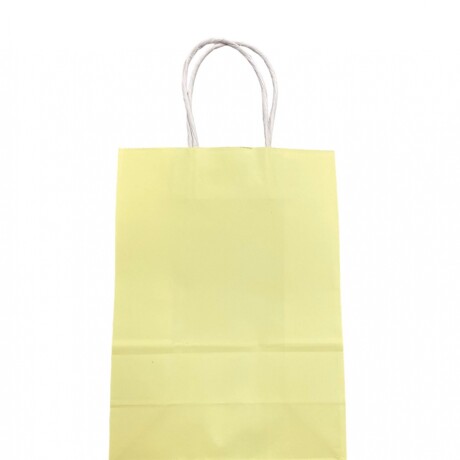 Bolsa con Asa N°2 21x15x8 Amarillo Pastel
