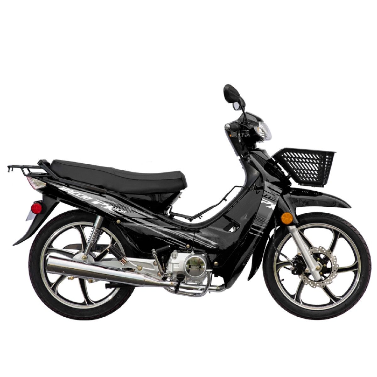 Moto Baccio Cub Px110 F Llanta De Aleacion - Negro 