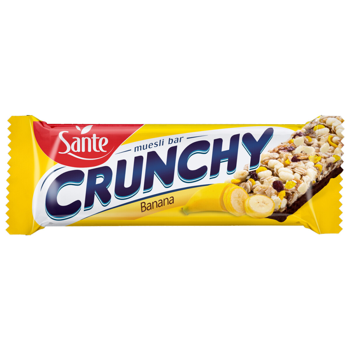 CEREAL BARRITA CRUNCHY - BARRITA con plátano y cobertura de chocolate DISP 25 