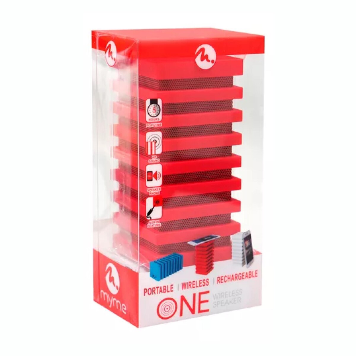 Parlante Inalámbrico MYME One FIFO BT - Red 