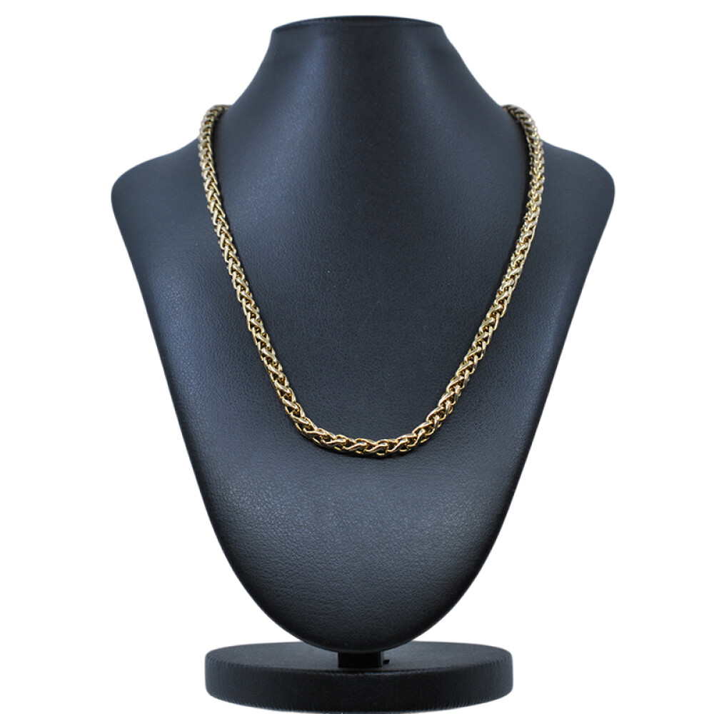 Cadena espiga en oro 18k con cierre marinero Cadena espiga en oro 18k con cierre marinero