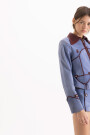 CHAQUETA ROSE Celeste
