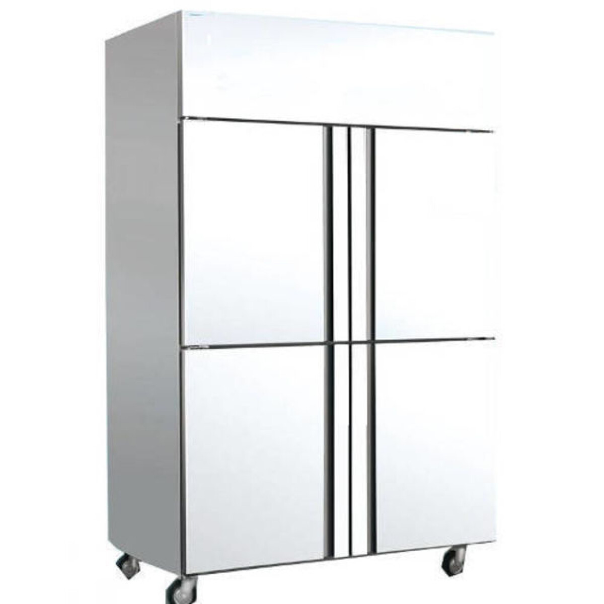 Heladera cuatro puertas acero inoxidable 