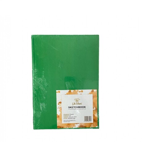Sketchbook Cosido Da Vinci A4 100 hojas Verde