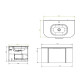 MUEBLE DUDER EN MDF COLOR MADERA OSCURA - 80x50x42cm GAMAS DE MARRON