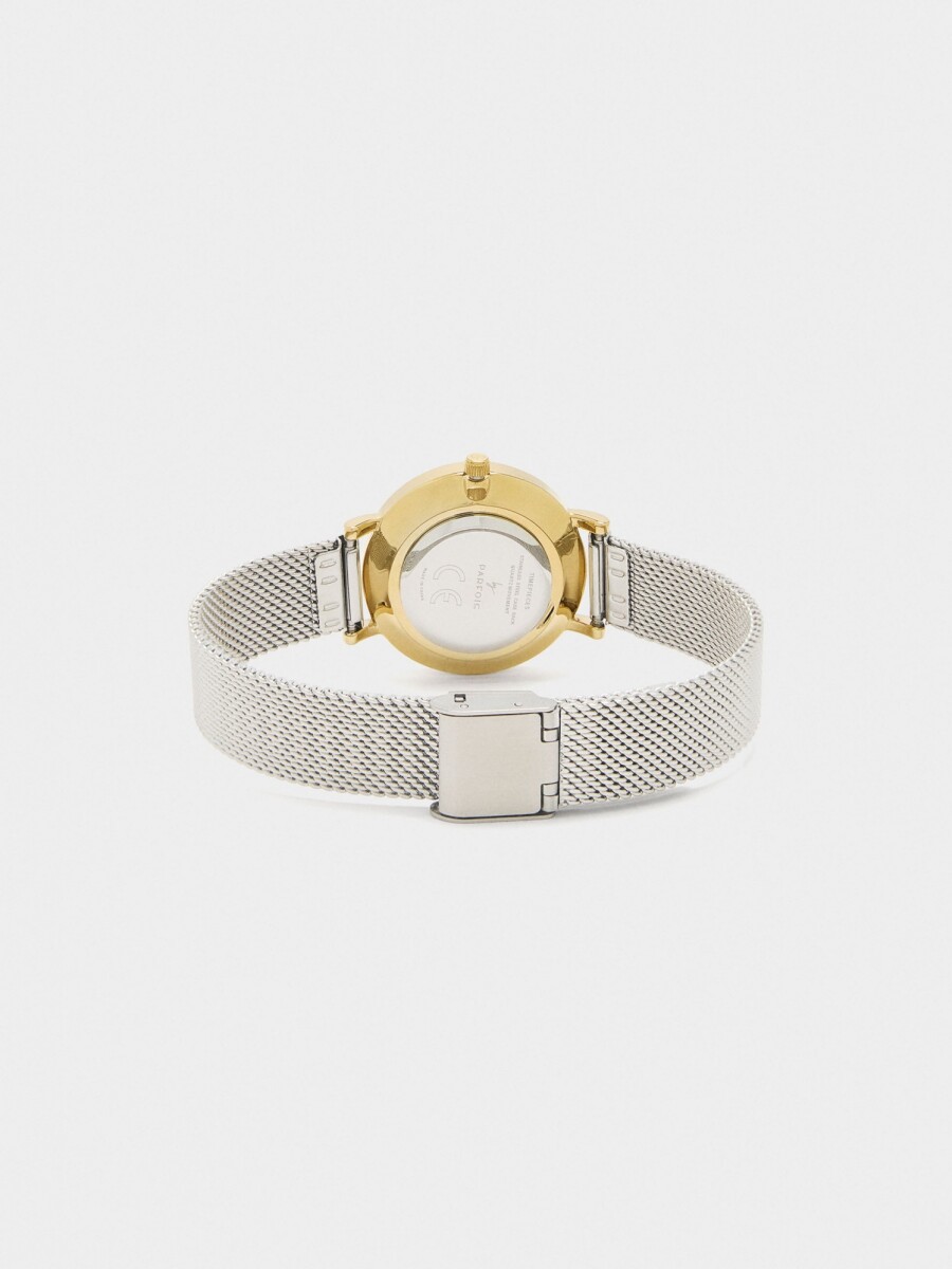 Reloj Con Esfera Mapamundi bicolor