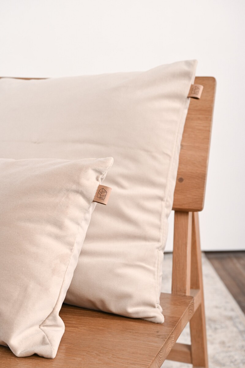 Almohadón Velvet Cuadrado Arena